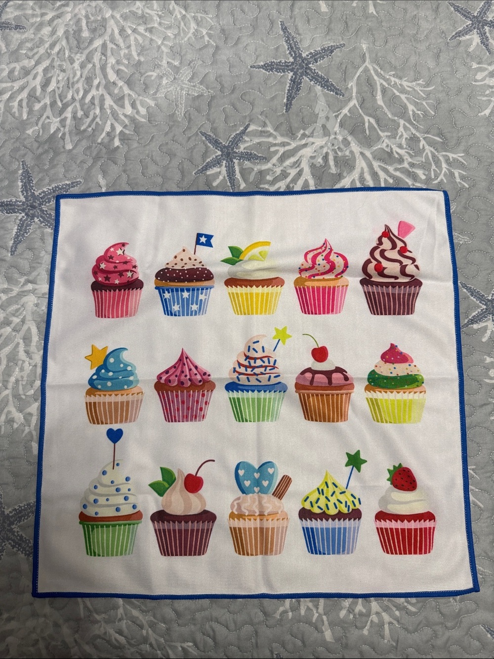 Norwex - Window Cloth Colorful Cupcakes Design
